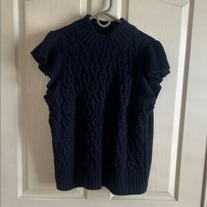 Navy Cable Knit Sweater